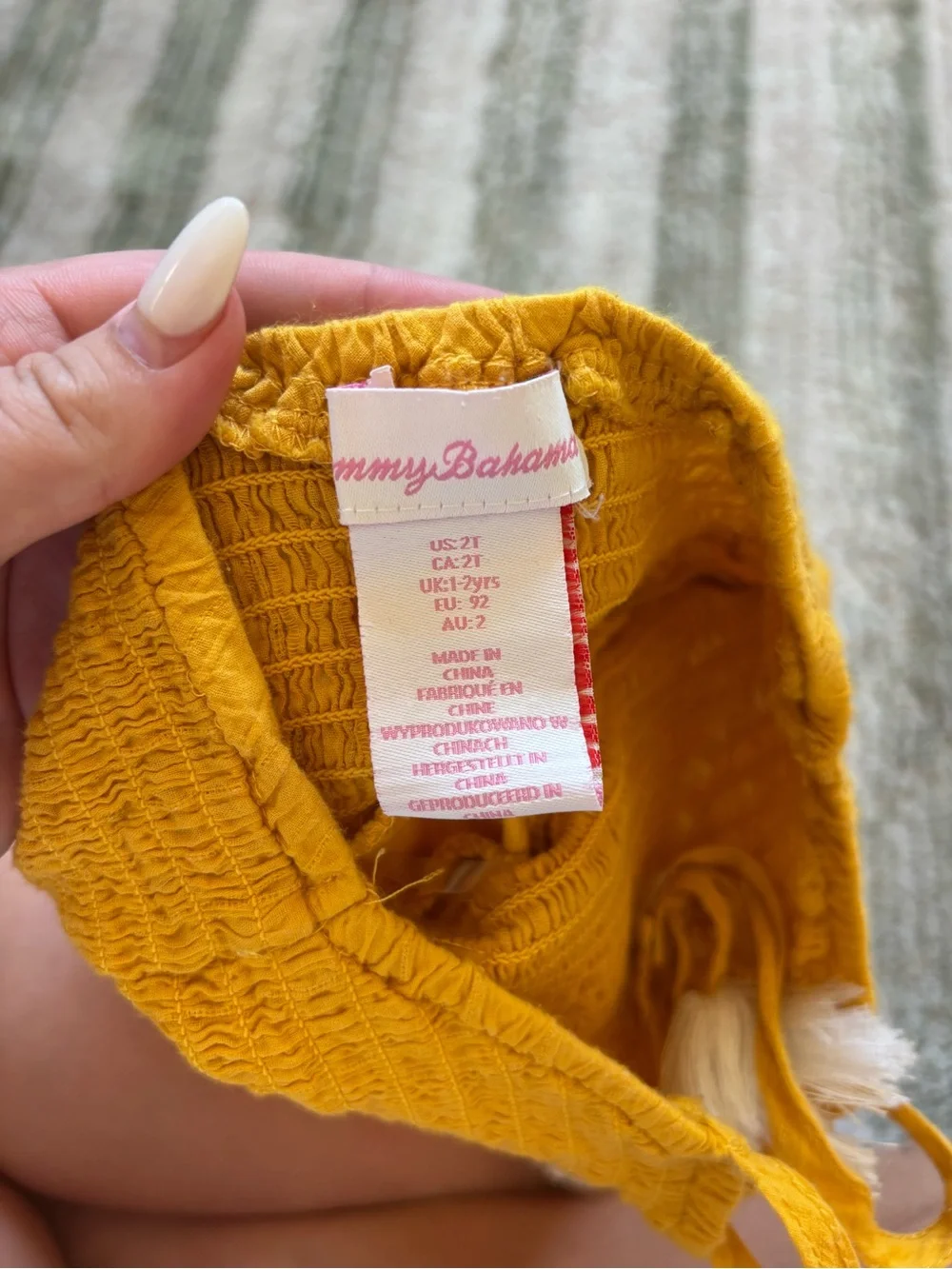 Girls' Adorable Tommy Bahama Yellow Romper